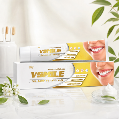 Kem đánh răng Vsmile hương cà phê - Thảo dược tự nhiên
