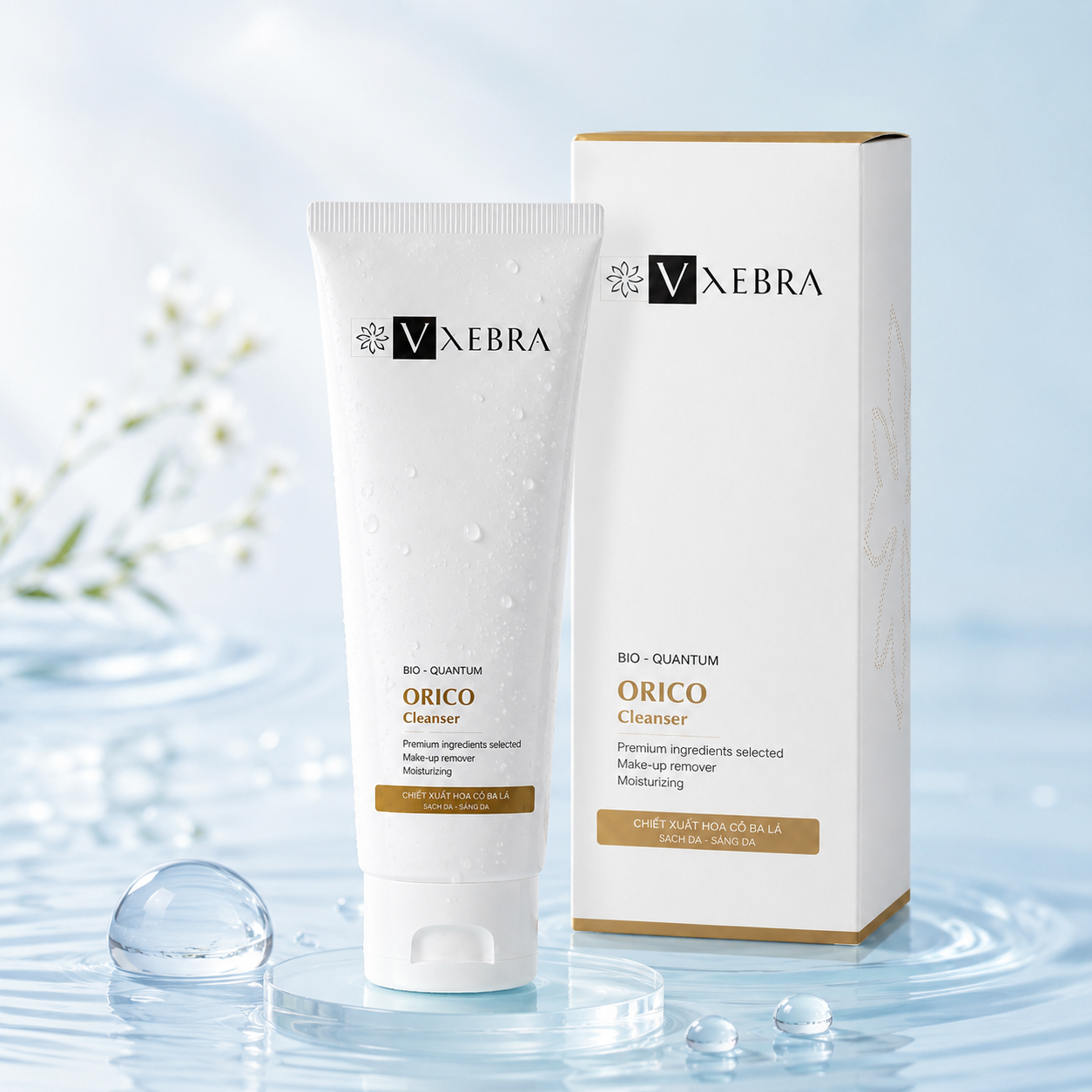 Sữa rửa mặt Orico Cleanser Vxebra - Làm sạch da hiệu quả, loại bỏ trang điểm và bụi bẩn
