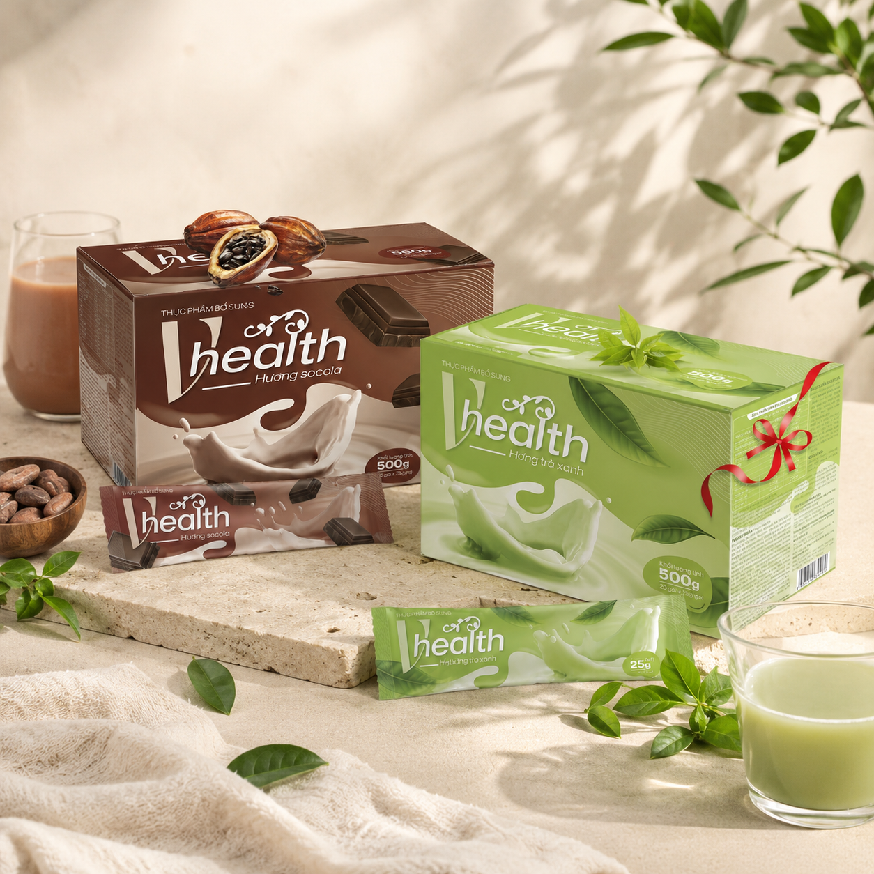 Ngũ cốc dinh dưỡng Vhealth thế hệ mới (2 vị)